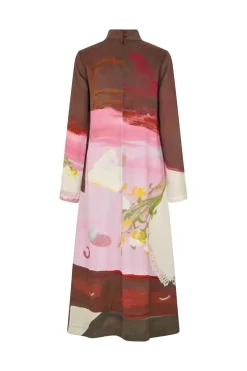 2263 Dry Viscose, Long Sleeve Midi Dresssg-ps26-d017-2263p