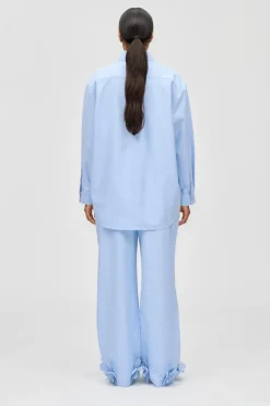 2464 Floral Shirting, Floral Elasticated Long Pantssg-ps26-p109-2464