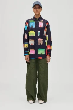 2340 Midweight Cotton, Pocket Oversized Shirtsg-aw25-t098-2340