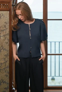 Aisa Dull Satin Blouse 164658