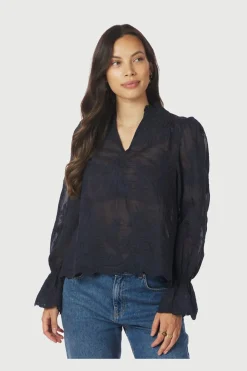 Amara Big Embroidery Blouse 163032