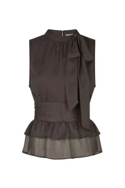 Ansol Solid Chiffon Top 166671