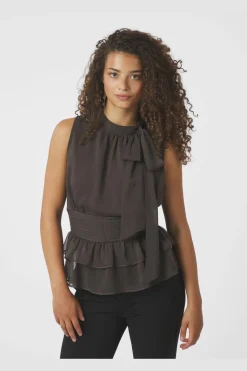 Ansol Solid Chiffon Top 166671