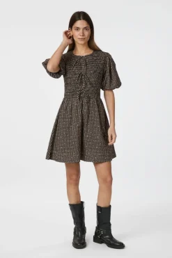 Auda Check Smock Dress 165419