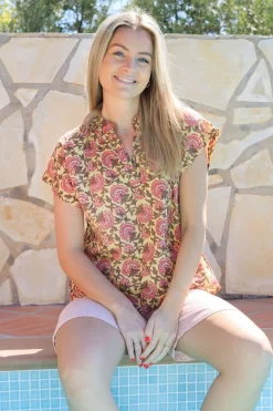 Bcflora S/S Blouse 39814