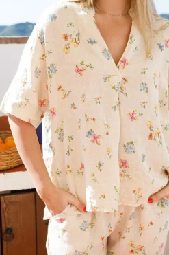 Bcmelina Ss Linen Blouse 40842