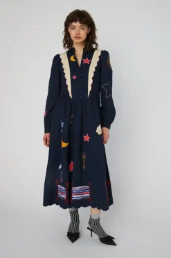 Bead Embellished Midi Dresshc54-4337