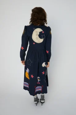 Bead Embellished Midi Dresshc54-4337