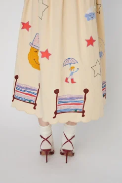 Bead Embellished Midi Dresshc54-4337