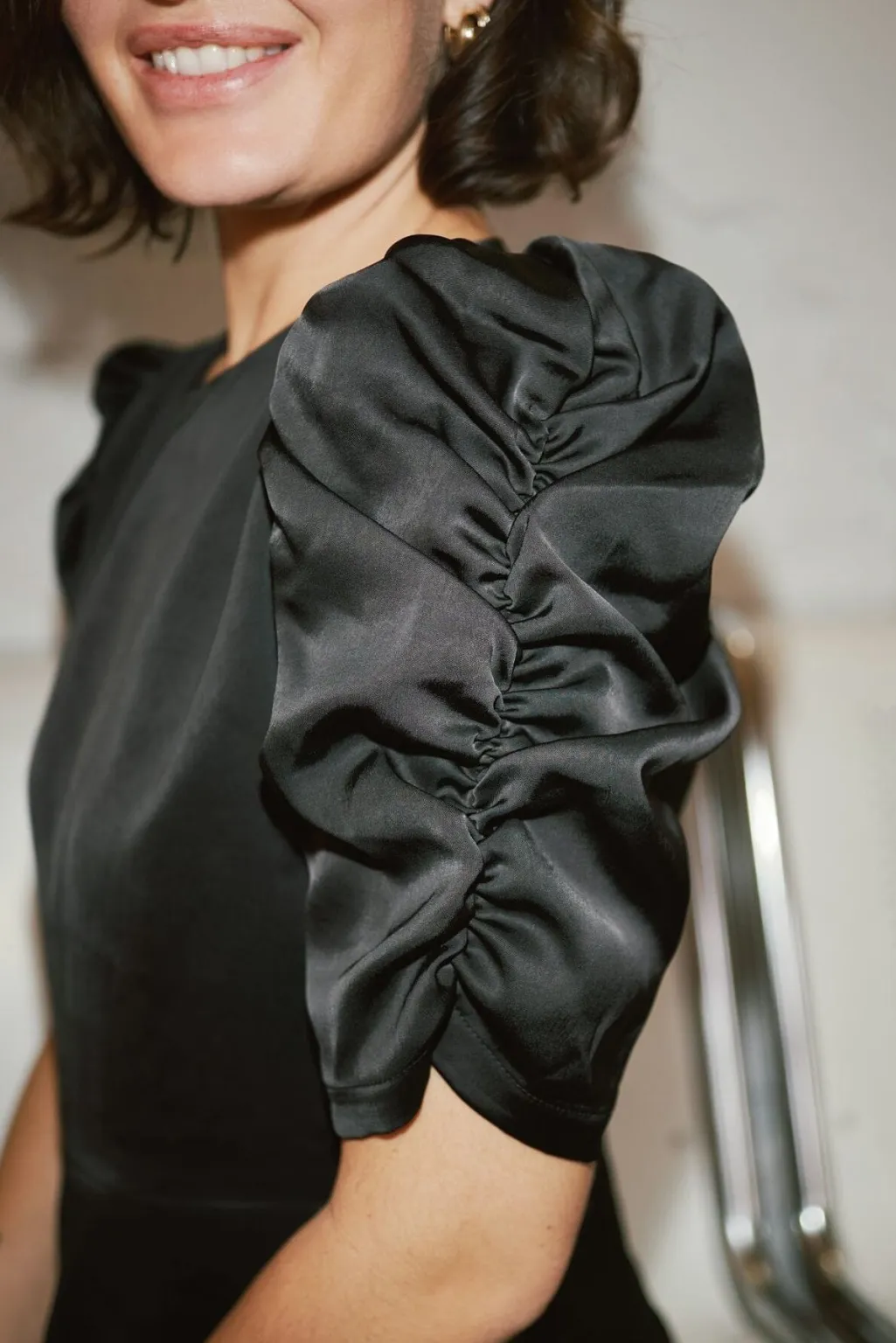 Benua Heavy Sateen Blouse 167069