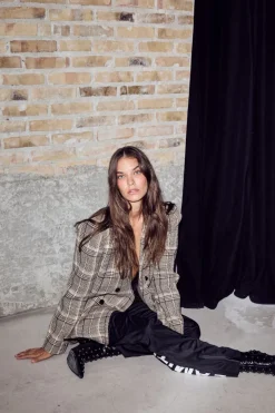 Blanket Check Blazer HL10270