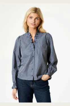 Brielle Twill Stripe Shirt
