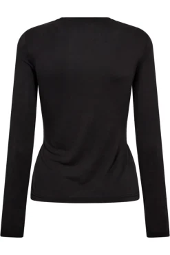 Camillacc Drape Ls Blouse 33190