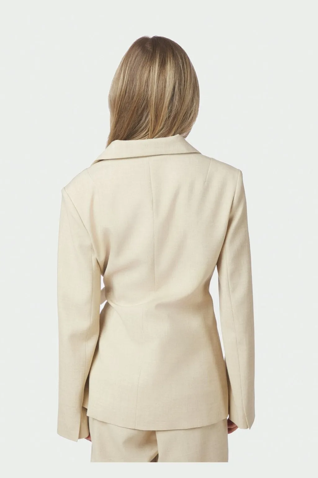 Carmia Melange Tie Blazer 168227