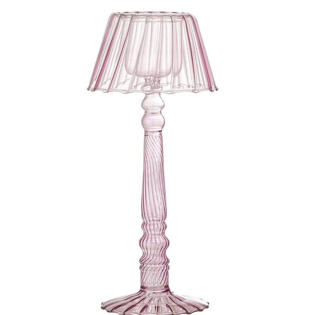 Cisco Fyrfadsstage, Rosa, Glas 82061722