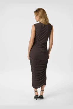 Corilina Solid Mesh Dress 166088