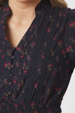 Cornell Fine Print Dress 166552