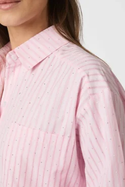 Dalma Soft Stripe Stone Shirt 166553