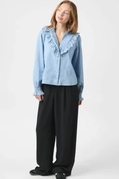Degas Denim Blouse 166229