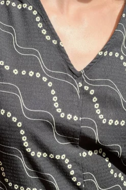 Delfina Flower Stripe Dress