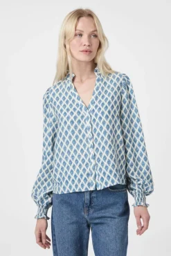 Delsie Print Blouse 166222