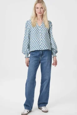 Delsie Print Blouse 166222