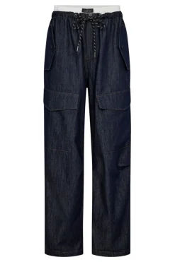 Denim Cargo Pull On Trouser HL10317