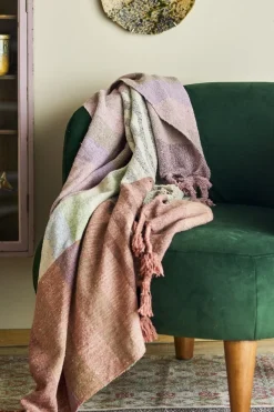 Desire Plaid, Rosa, Genanvendt Bomuld 82066442