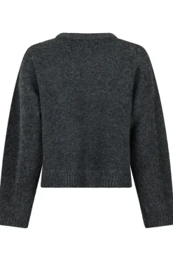 Detri Solid Knit Blouse