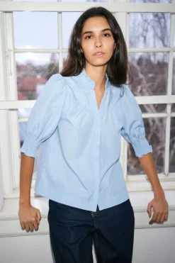 Diana B Stripe Stone Blouse 164327