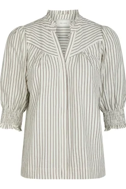 Diana Crepe Stripe Blouse 165203