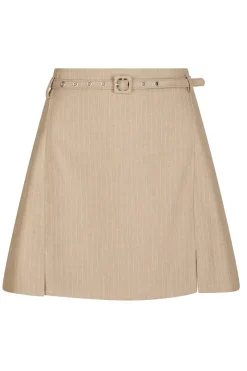 Donte Melange Pinstripe Skirt 164593