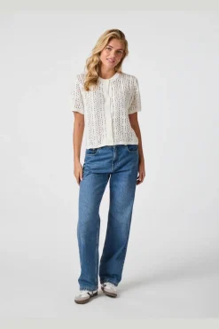 Ellen Crochet Knit Cardigan 161641