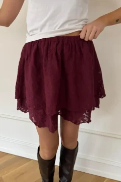 Ellinoric Lace Mini Skirt 2576