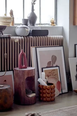 Elze Vase, Brun, Glas