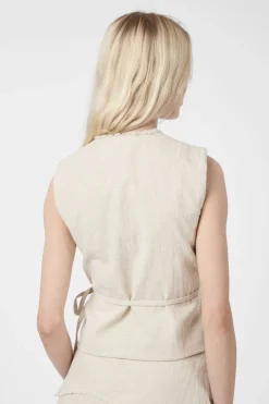 Filora Ramie Wrap Waistcoat 166243