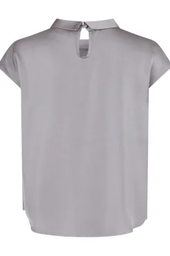 Fleur Drapy Satin Blouse