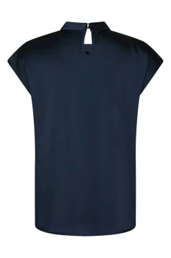 Fleur Drapy Satin Blouse 160990