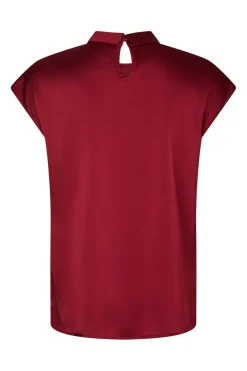 Fleur Drapy Satin Blouse 160990