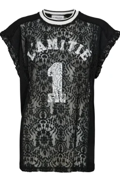 Football Lace Frill Top HL10124