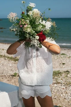 Gessie Embroidery Shirt 165383