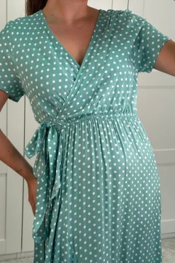 Ginevra Dot Wrap Dress