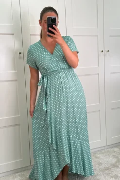 Ginevra Dot Wrap Dress