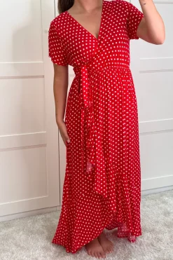 Ginevra Dot Wrap Dress