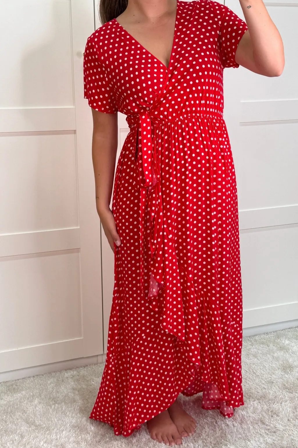 Ginevra Dot Wrap Dress