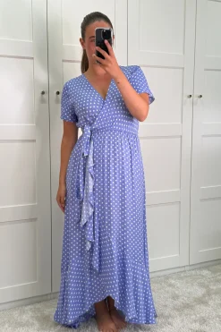 Ginevra Dot Wrap Dress