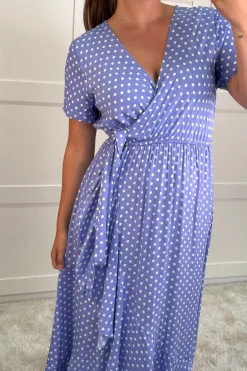 Ginevra Dot Wrap Dress