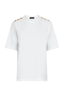 Gold Button Casual T-shirt