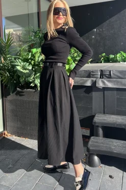 Gold Button Knit Blouse