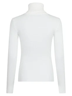 Gold Button Knit Roll Blouse